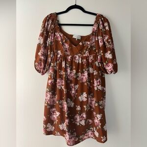 Floral Puff Sleeve Top